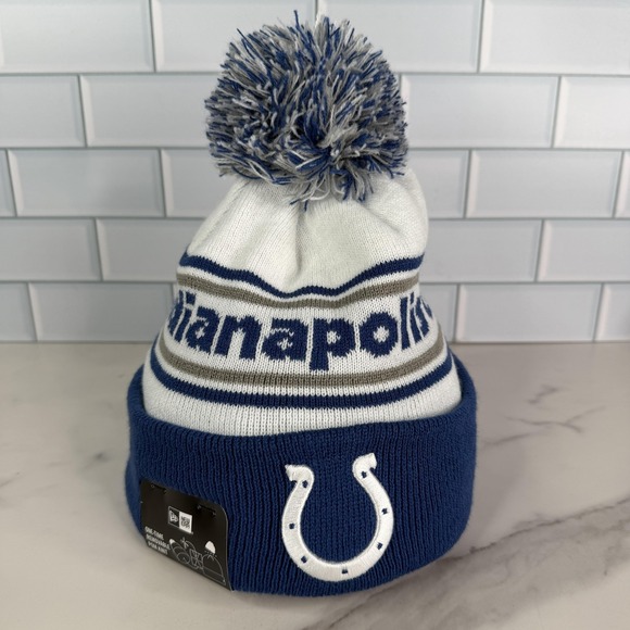 New Era Other - Indianapolis Colts Hat Beanie Mens Blue NFL Football Pom Knit Cuffed New Era